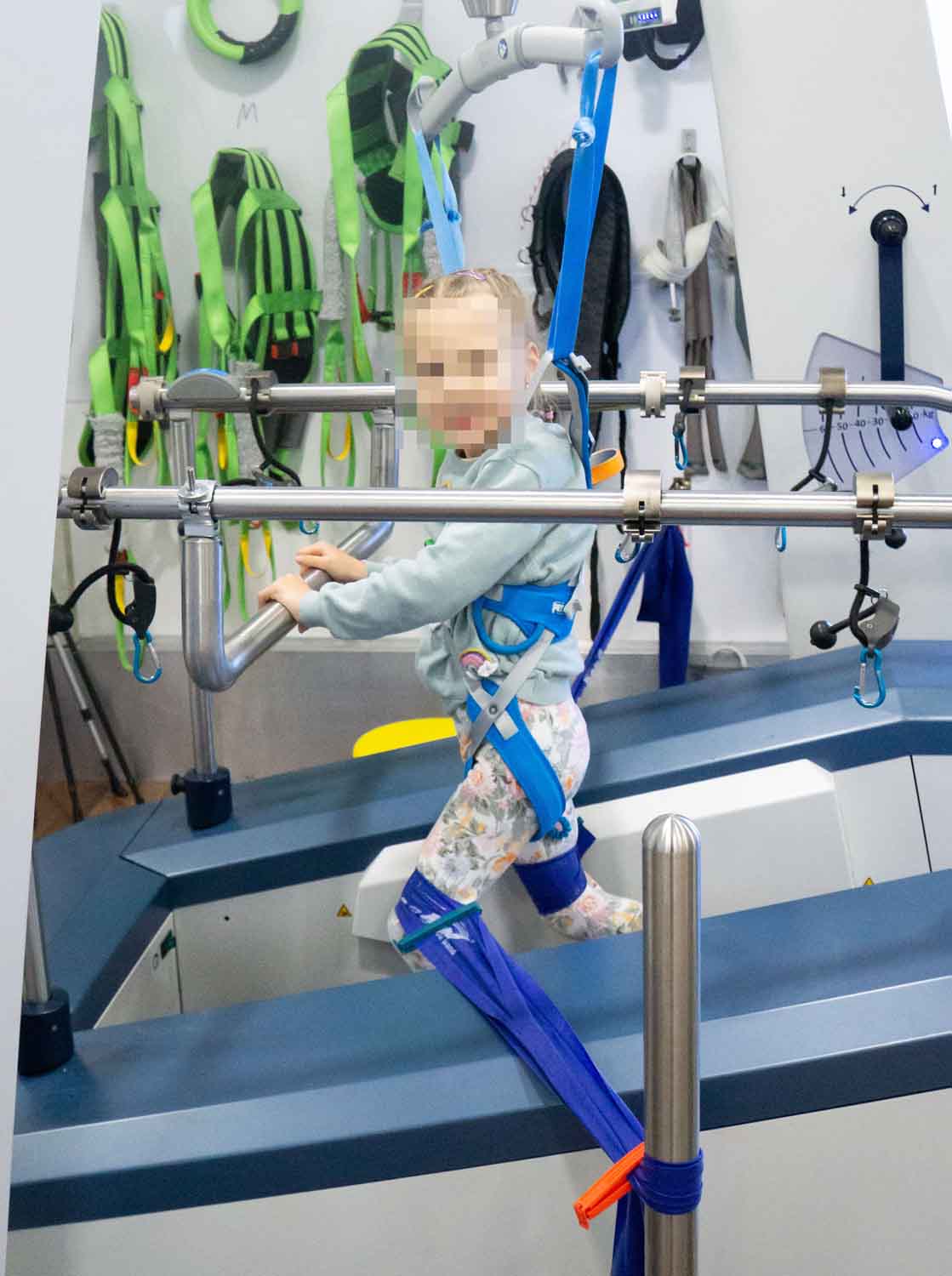 Kira am Gangtrainer Lyra