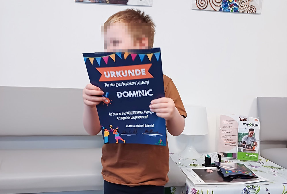 Dominic hat die Intensivtherapie erfolgreich gemeistert