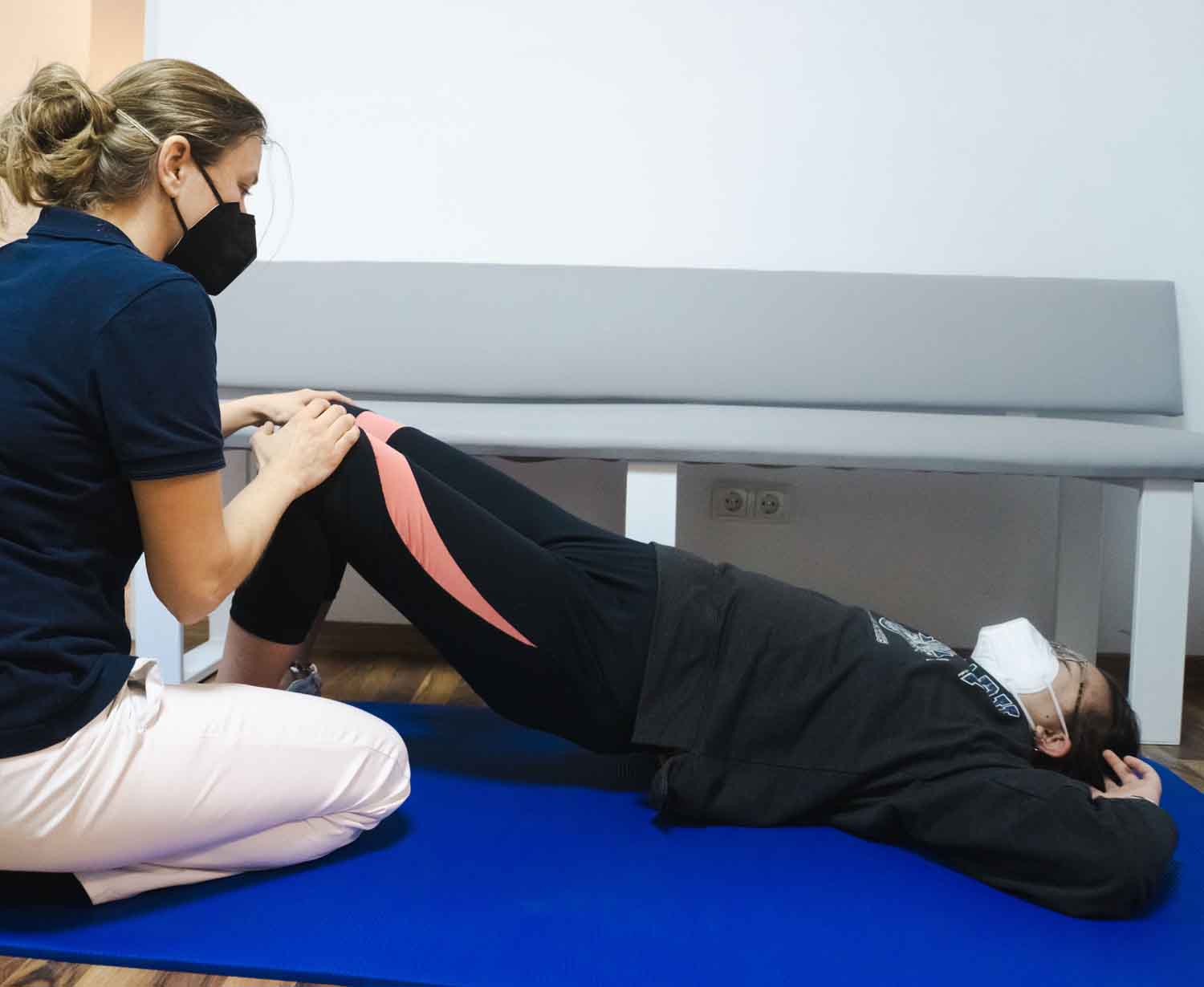 Am Ende der Intensivtherapie schaffte beim Bridging 30 Wiederholungen ohne Pause.