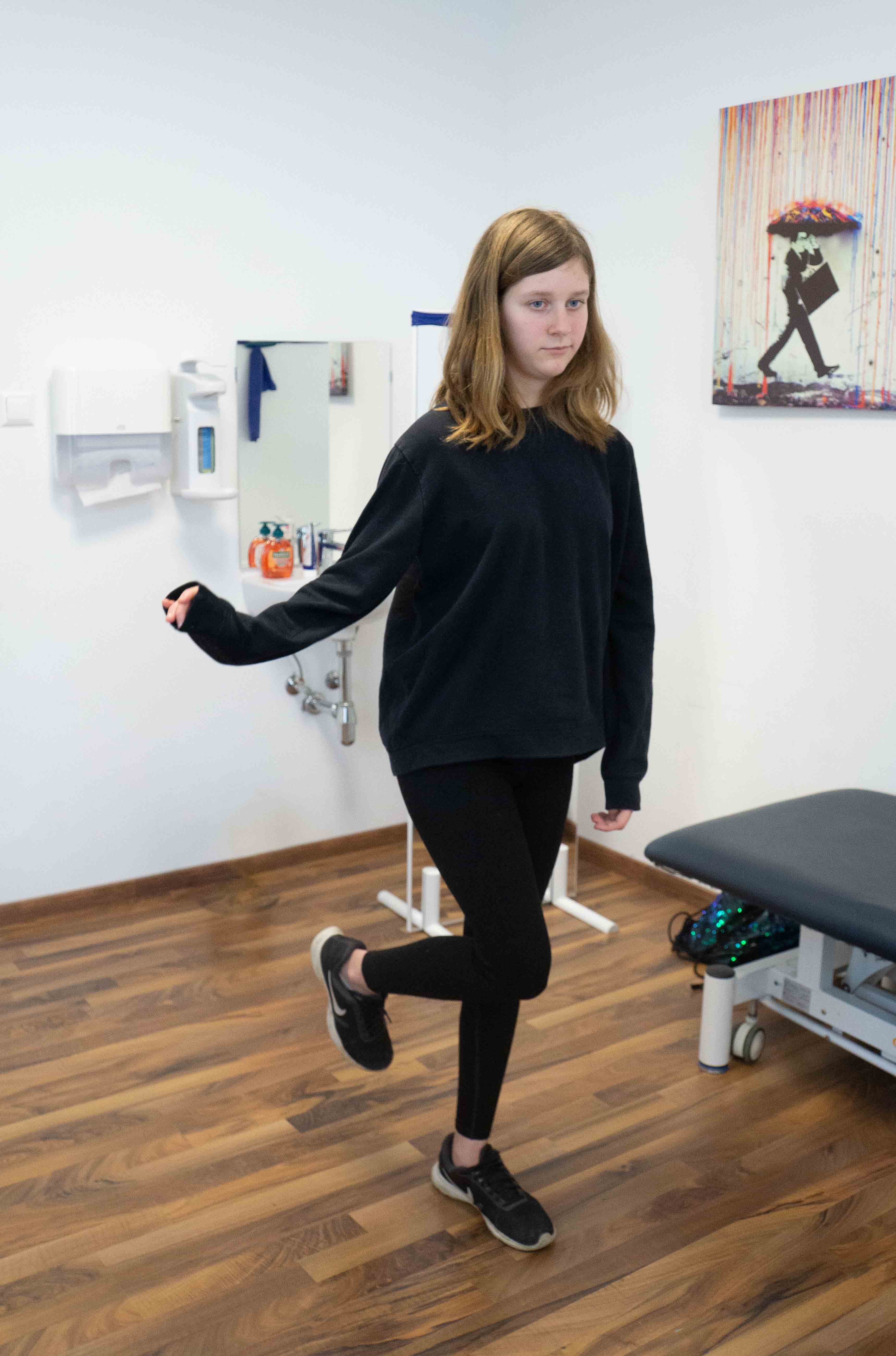Verbesserte Stabilität im Standbein